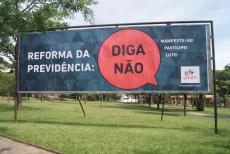 Campanha Reforma da Previdencia: Diga Nao - Panfletagem 